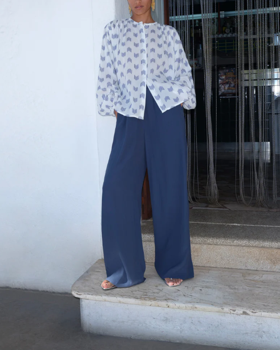 BLOUSE NYKA OASE BLUE ~ BY BAR