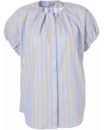 BLOUSE LEONIE LIGHT BLUE/YELLOW ~ JC SOPHIE
