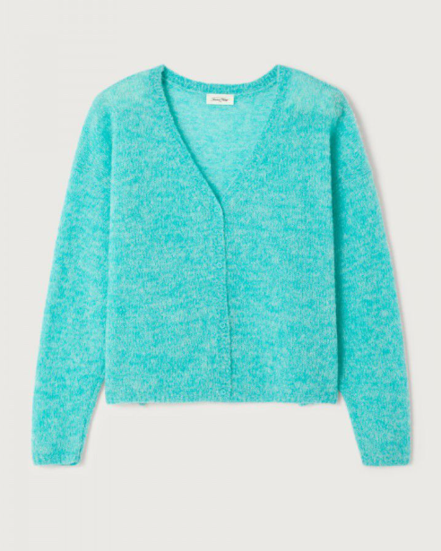 GILET NUG19A TURQUOISE FLUO ~ AMERICAN VINTAG