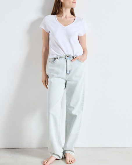 T-SHIRT SON02AG BLANC ~ AMERICAN VINTAGE