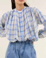 BLOUSE NYKA LIGHT BLUE ~ BY BAR