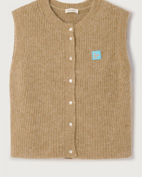 GILET EAST19MC SABLE CHINE - AMERICAN VINTAGE