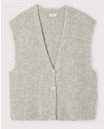 GILET ZOL19E GRIS CHINE - AMERICAN VINTAGE