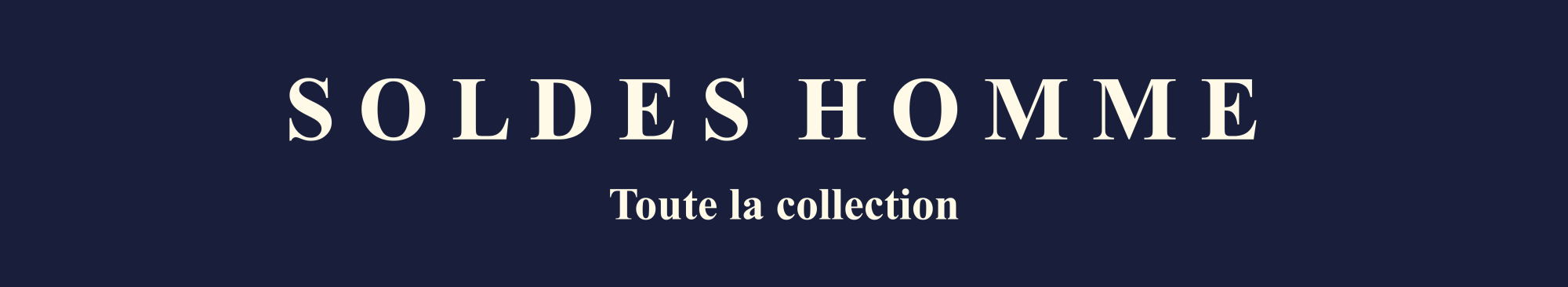 Voir toutes les soldes homme