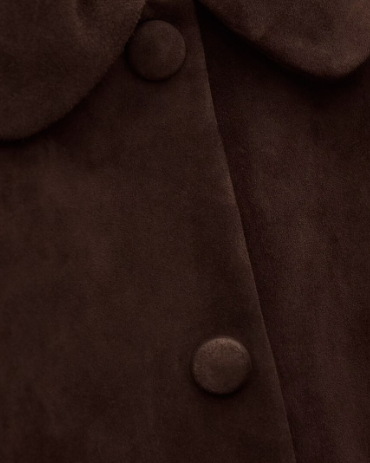 VESTE EN CUIR MILAS CHOCOLAT - BASH