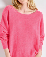 PULL DAM225 ROSE FLUO ~ AMERICAN VINTAGE