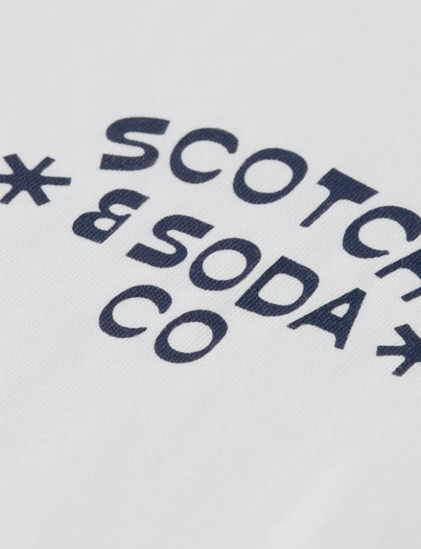 TEE SHIRT 183186 BLANC - SCOTCH AND SODA