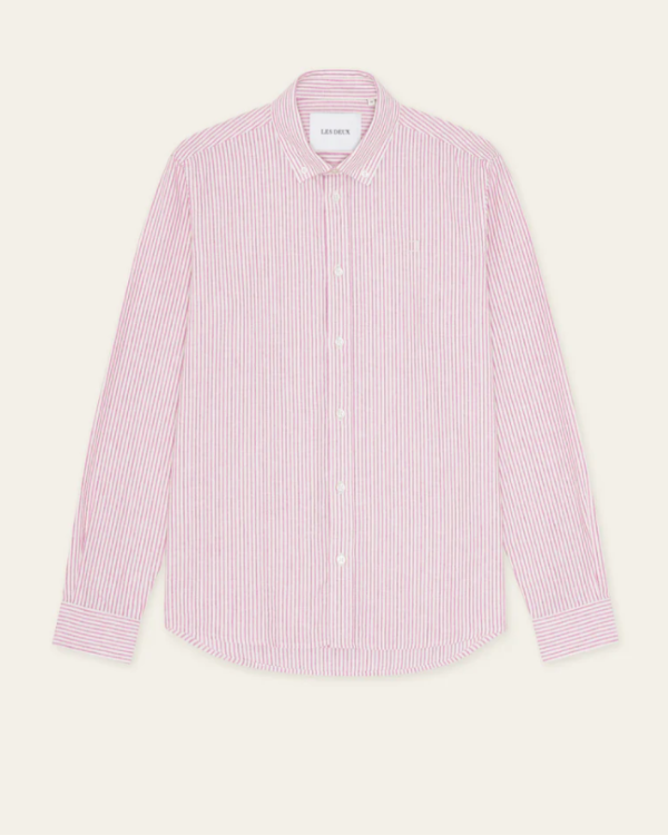 CHEMISE KONRAD STRIPE CROCUS PINK ~ LES DEUX