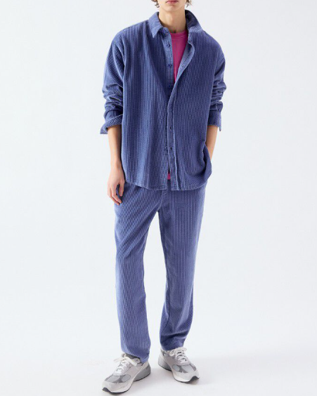 CHEMISE MPADO06A AZUR ~ AMERICAN VINTAGE