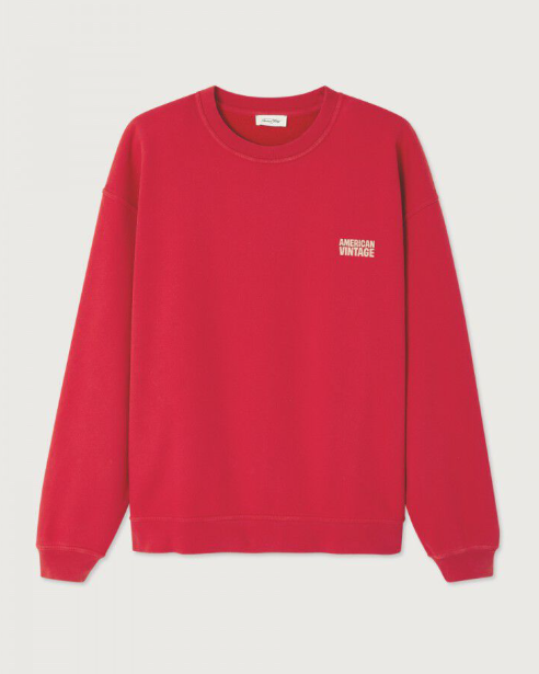 SWEAT MPLI03B COQUELICOT ~ AMERICAN VINTAGE