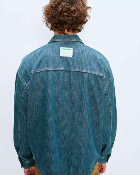 CHEMISE MYDO06A MEDIUM GREEN ~ AMERICAN VINTA