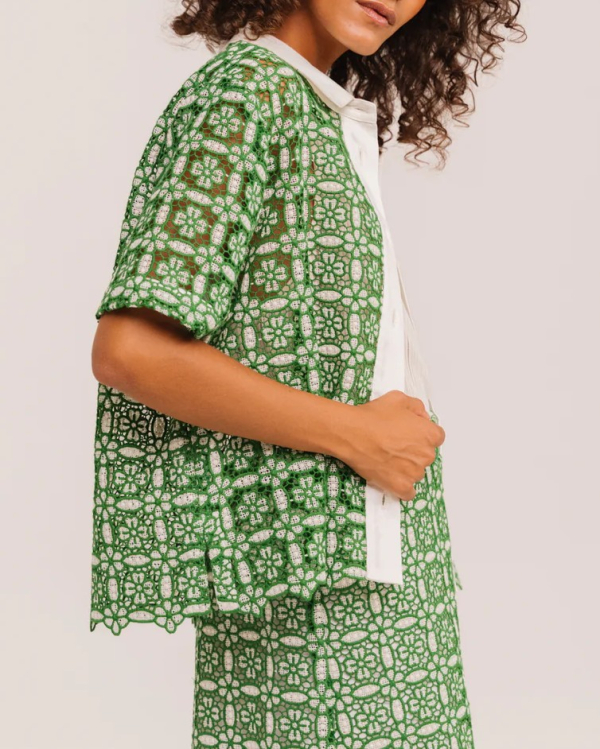 CHEMISE FLAVIA/GOYA VERT ~ SACRÉ COEUR