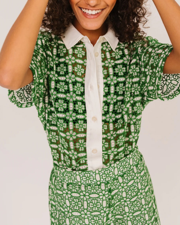 CHEMISE FLAVIA/GOYA VERT ~ SACRÉ COEUR