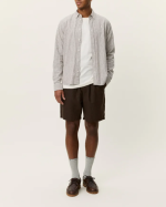 CHEMISE KONRAD STRIPE TEAK BROWN ~ LES DEUX