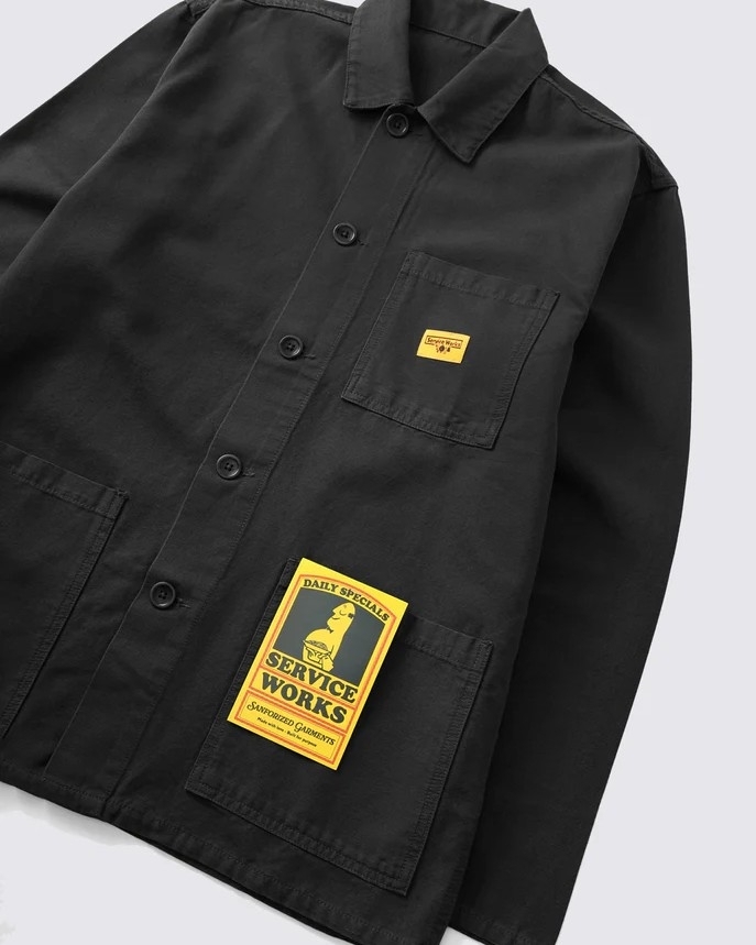 CHEMISE CHORE BLACK ~ SERVICE WORKS