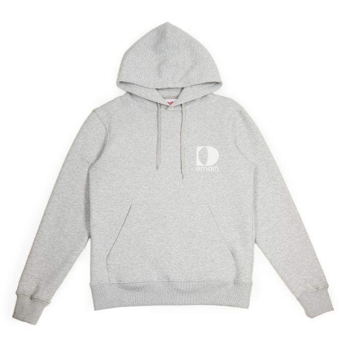 SWEAT CAPUCHE ORI D HEART GRIS - DEMAIN IL FE