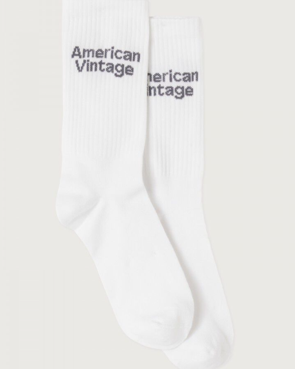 CHAUSSETTE CLY00B BLANC ~ AMERICAN VINTAGE