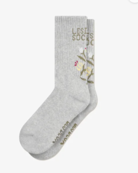 CHAUSSETTE SOCIETY GRISE ~ LES DEUX