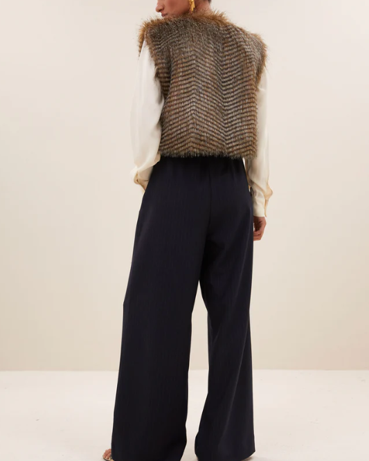 GILET NORI BROWN ~ BY BAR