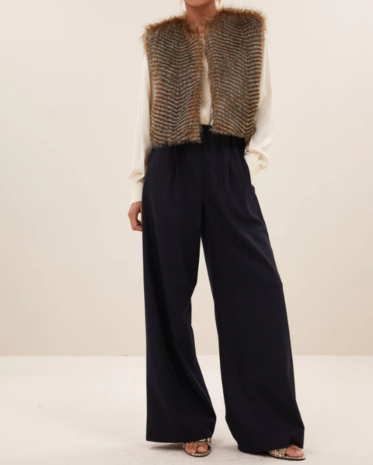 GILET NORI BROWN ~ BY BAR