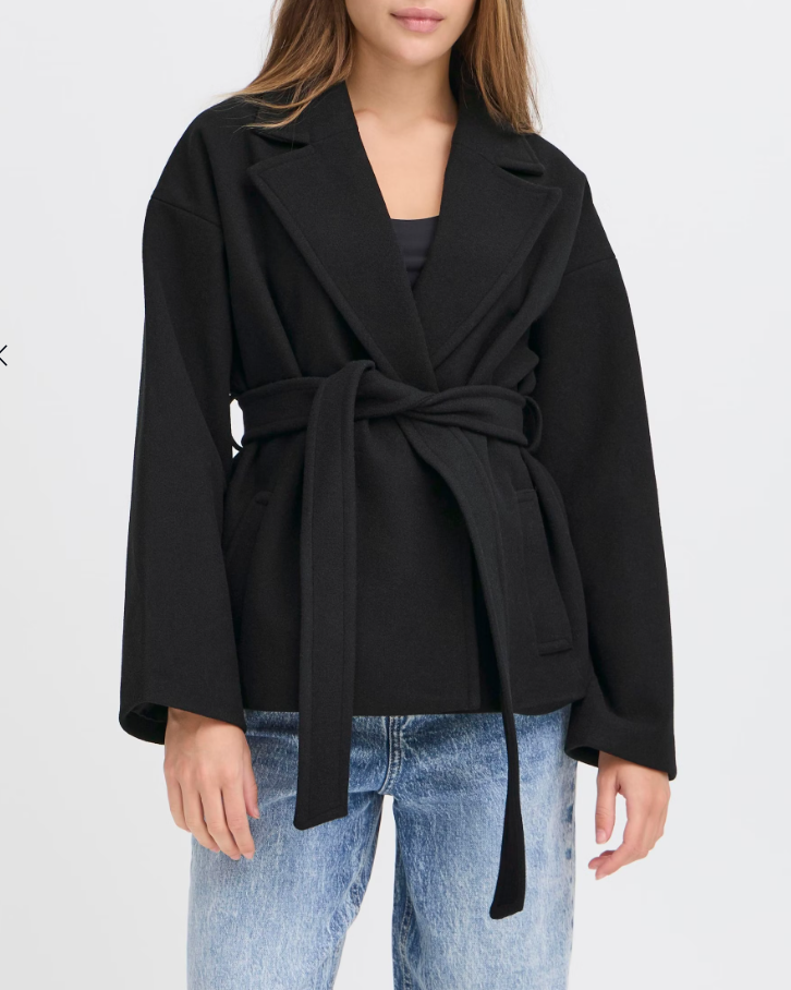 MANTEAU JANNET JA10 COURT BLACK ~ ICHI