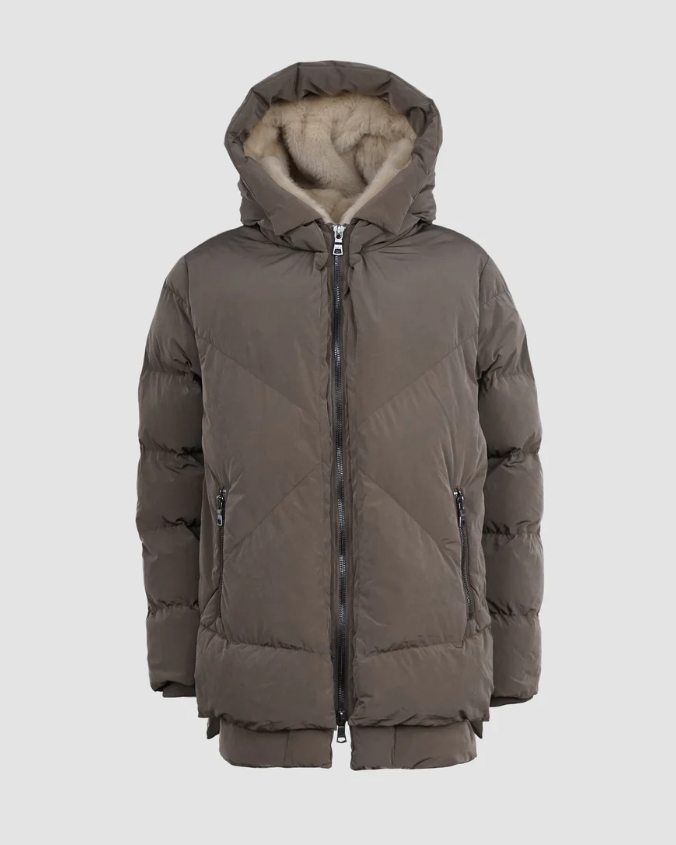 PARKA FROST DARK TAUPE ~ BLONDE N°8