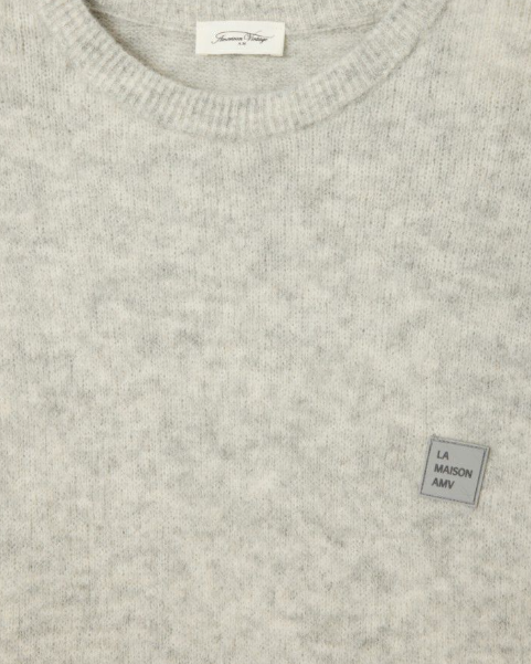 PULL MVITO18A GRIS CLAIR ~ AMERICAN VINTAGE