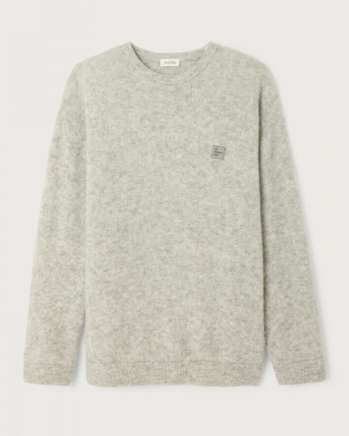 PULL MVITO18A GRIS CLAIR ~ AMERICAN VINTAGE