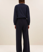 BLOUSE RIKKI BLUE CHECK ~ BY BAR