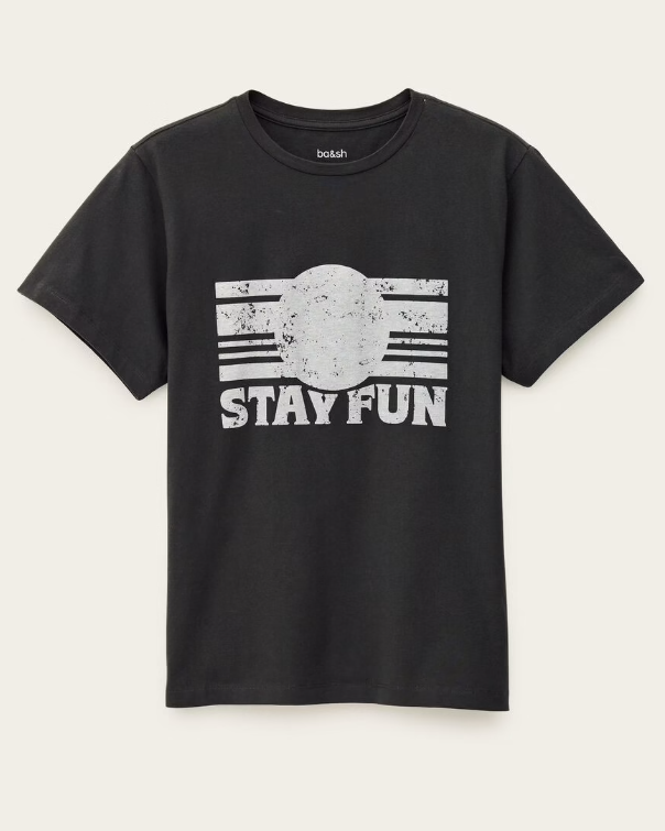 T-SHIRT REESE ANTHRACITE ~ BASH