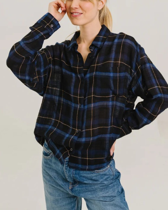 CHEMISE ELISA/PRESTON BLEU ~ SACRE COEUR