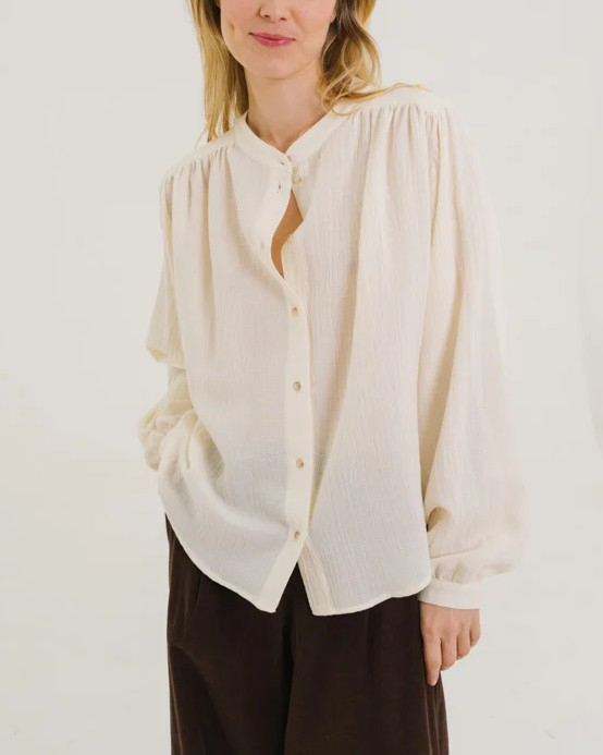 BLOUSE GLADIS ECRU ~ SACRE COEUR