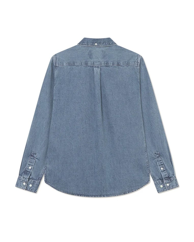 CHEMISE KONRAD DENIM MEDIUM INDIGO WASH ~ LES