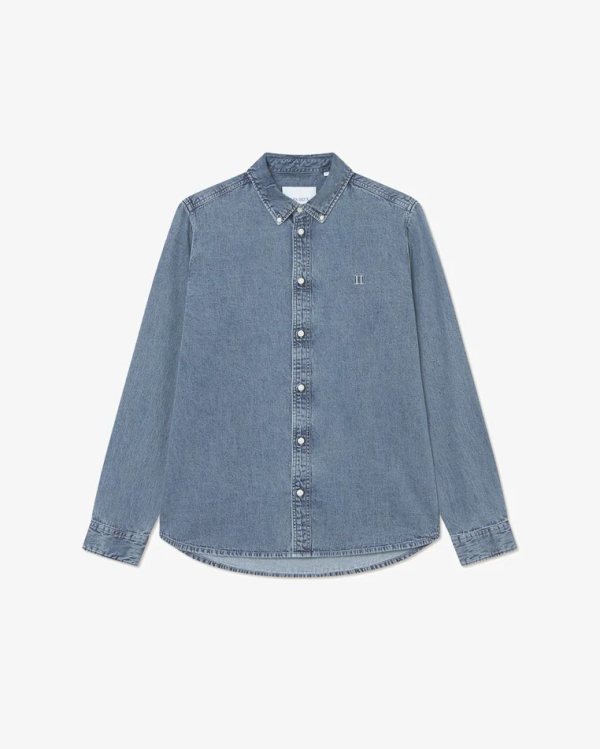 CHEMISE KONRAD DENIM MEDIUM INDIGO WASH ~ LES