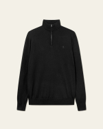 PULL GREYSON 1/2 ZIP MERINOS BLACK- LES DEUX