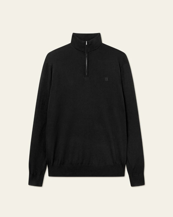 PULL GREYSON 1/2 ZIP MERINOS BLACK- LES DEUX