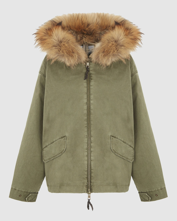 PARKA BELLA KAKI ~ BLONDE N°8