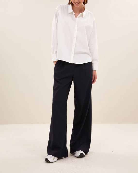 BLOUSE FLO POPLIN WHITE ~ BY BAR