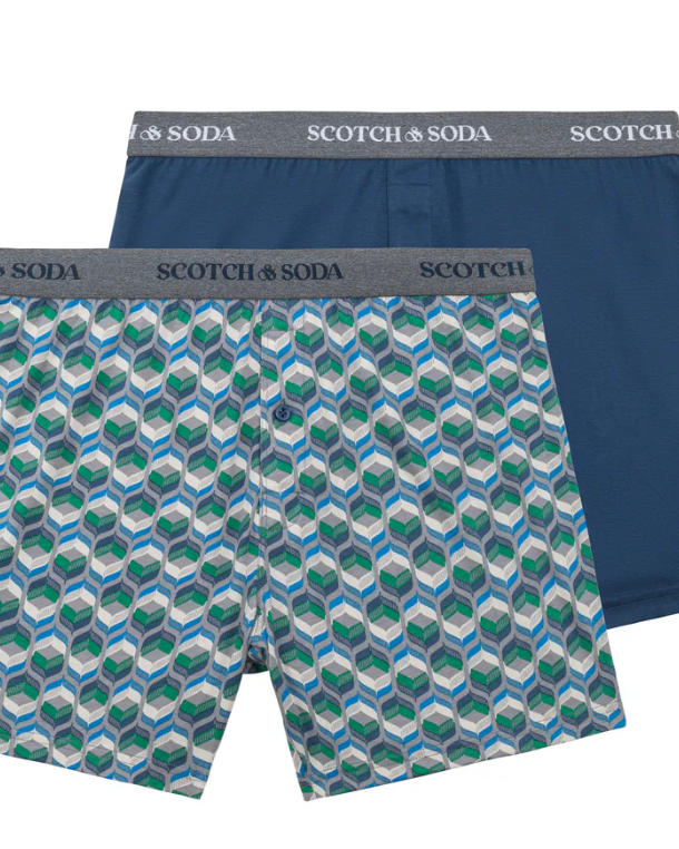 BOXER MARINE/GREEN 273377 ~ SCOTCH AND SODA