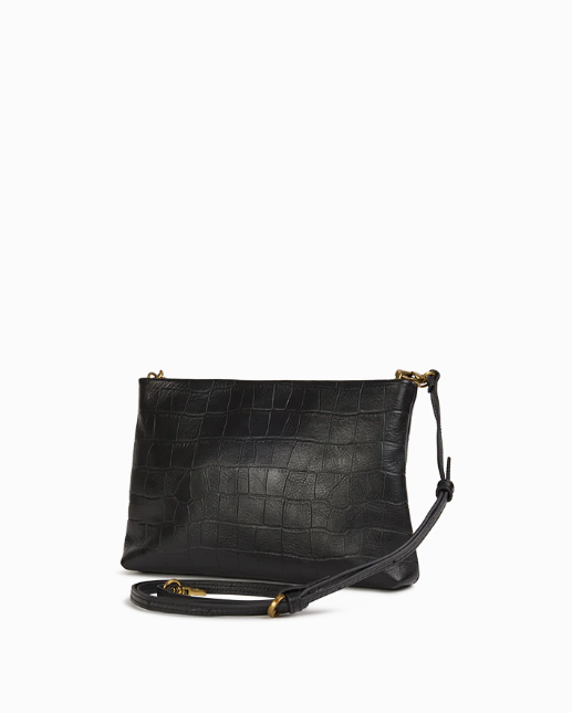 POCHETTE MOLLY CROC NOIR ~ NAT& NIN