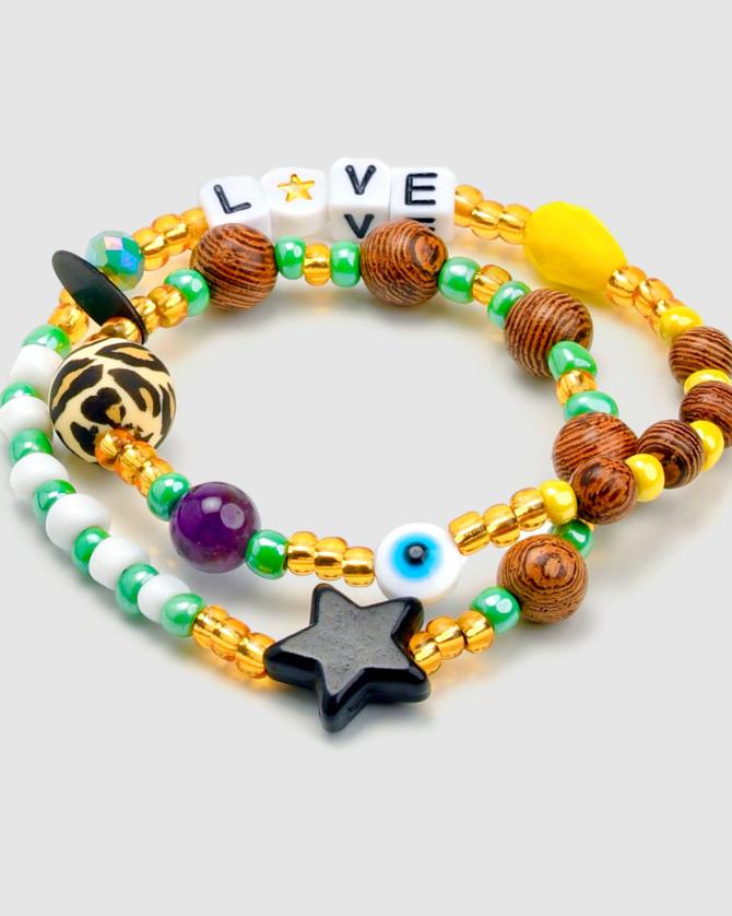 BRACELET FANNY VERT - MERCI MADEMOISELLE